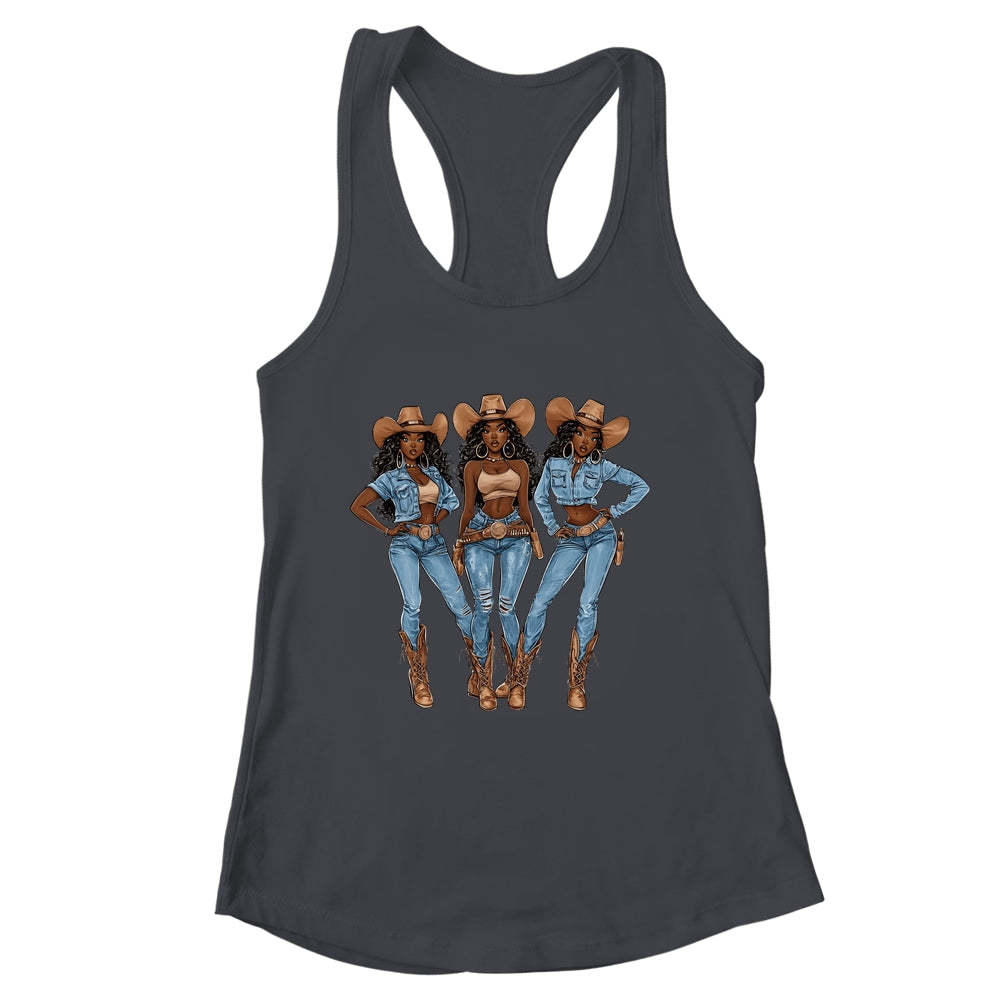 African Cowgirls Melanin Western Country Texas Juneteenth Shirt & Tank Top | siriusteestore