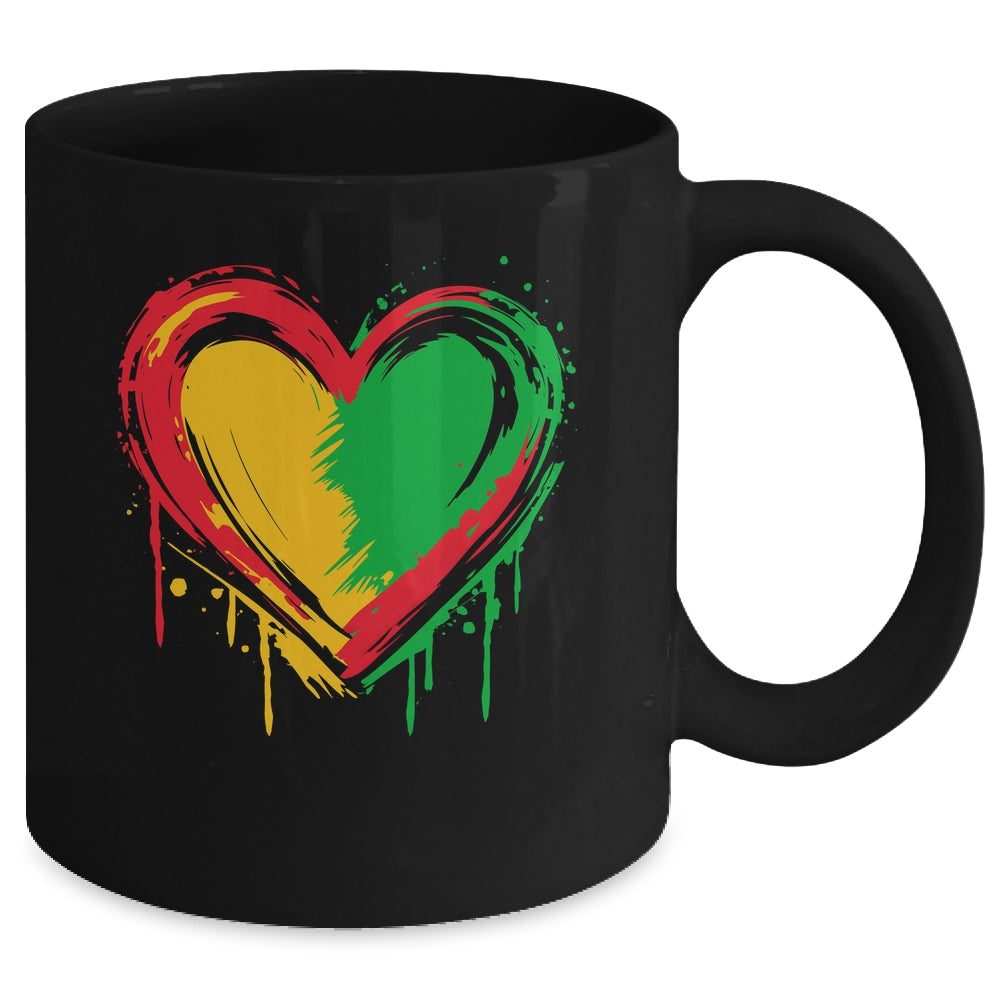 African Heart Black History Month African American Men Women Mug | siriusteestore