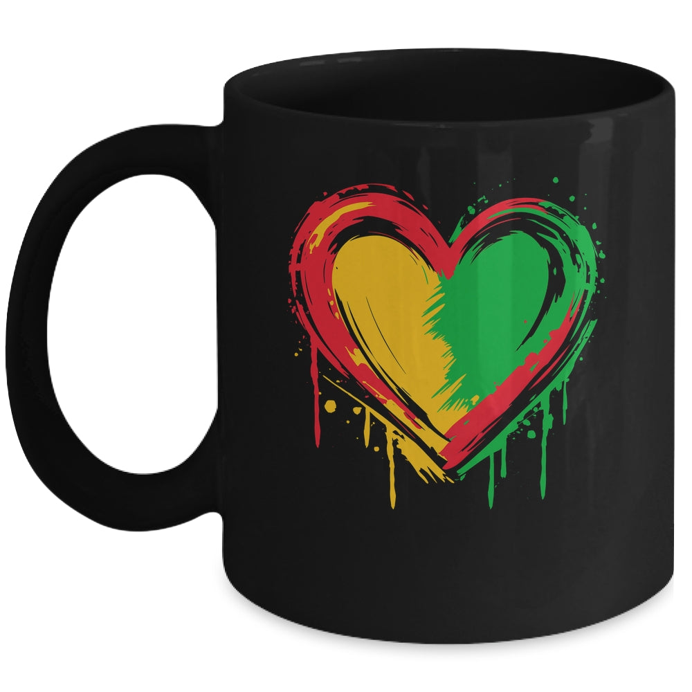 African Heart Black History Month African American Men Women Mug | siriusteestore