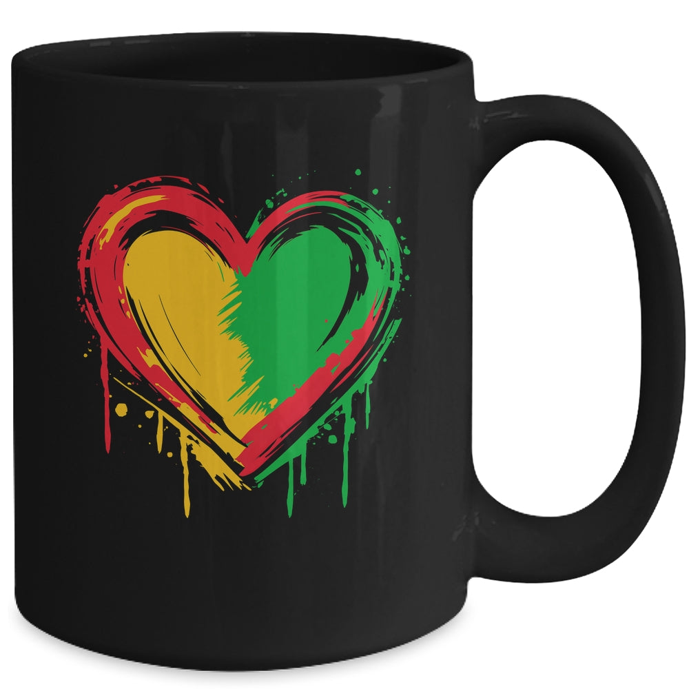 African Heart Black History Month African American Men Women Mug | siriusteestore