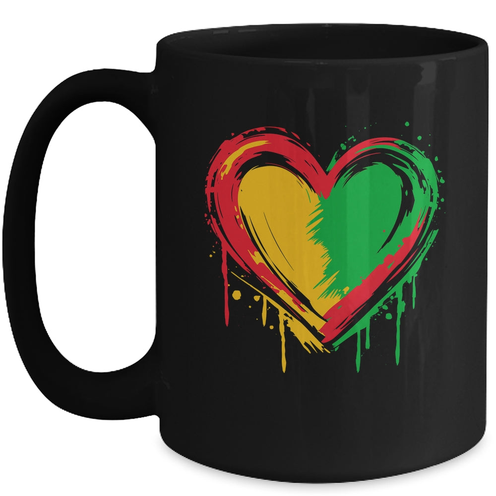 African Heart Black History Month African American Men Women Mug | siriusteestore