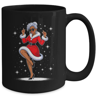 African Santa Wife Dancing African American Christmas Mug | siriusteestore