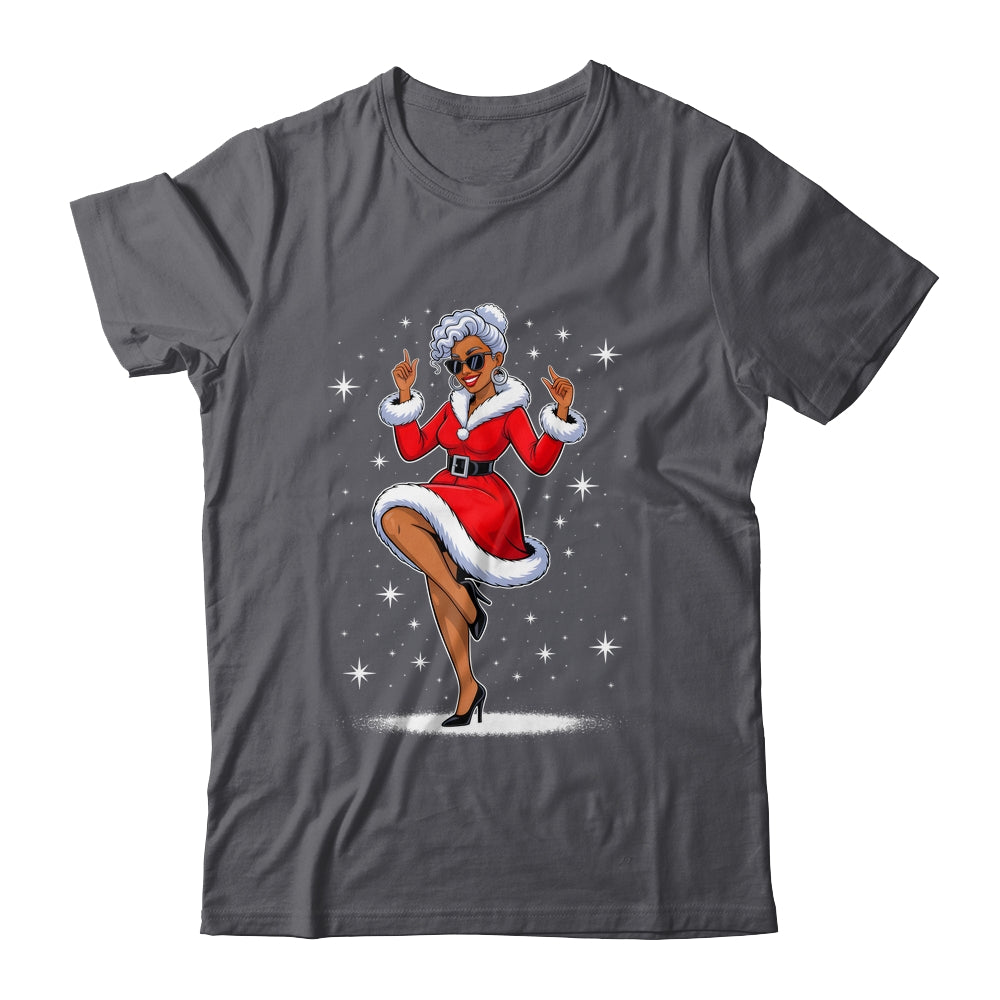 African Santa Wife Dancing African American Christmas Shirt & Sweatshirt | siriusteestore