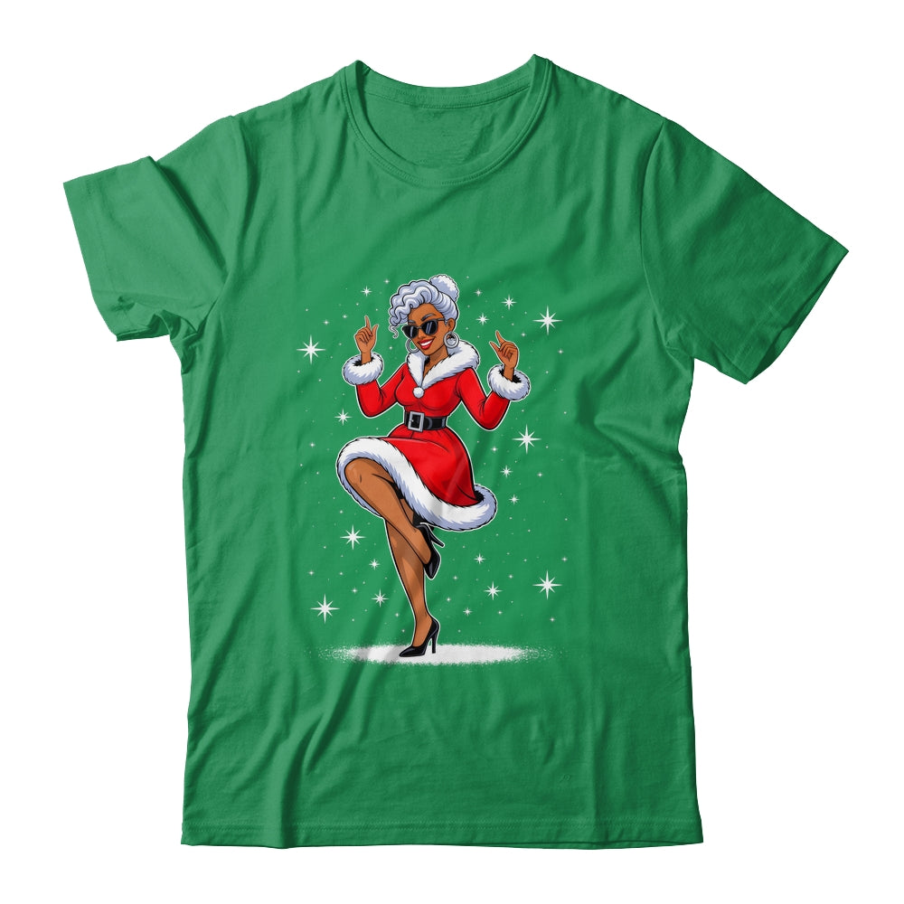 African Santa Wife Dancing African American Christmas Shirt & Sweatshirt | siriusteestore