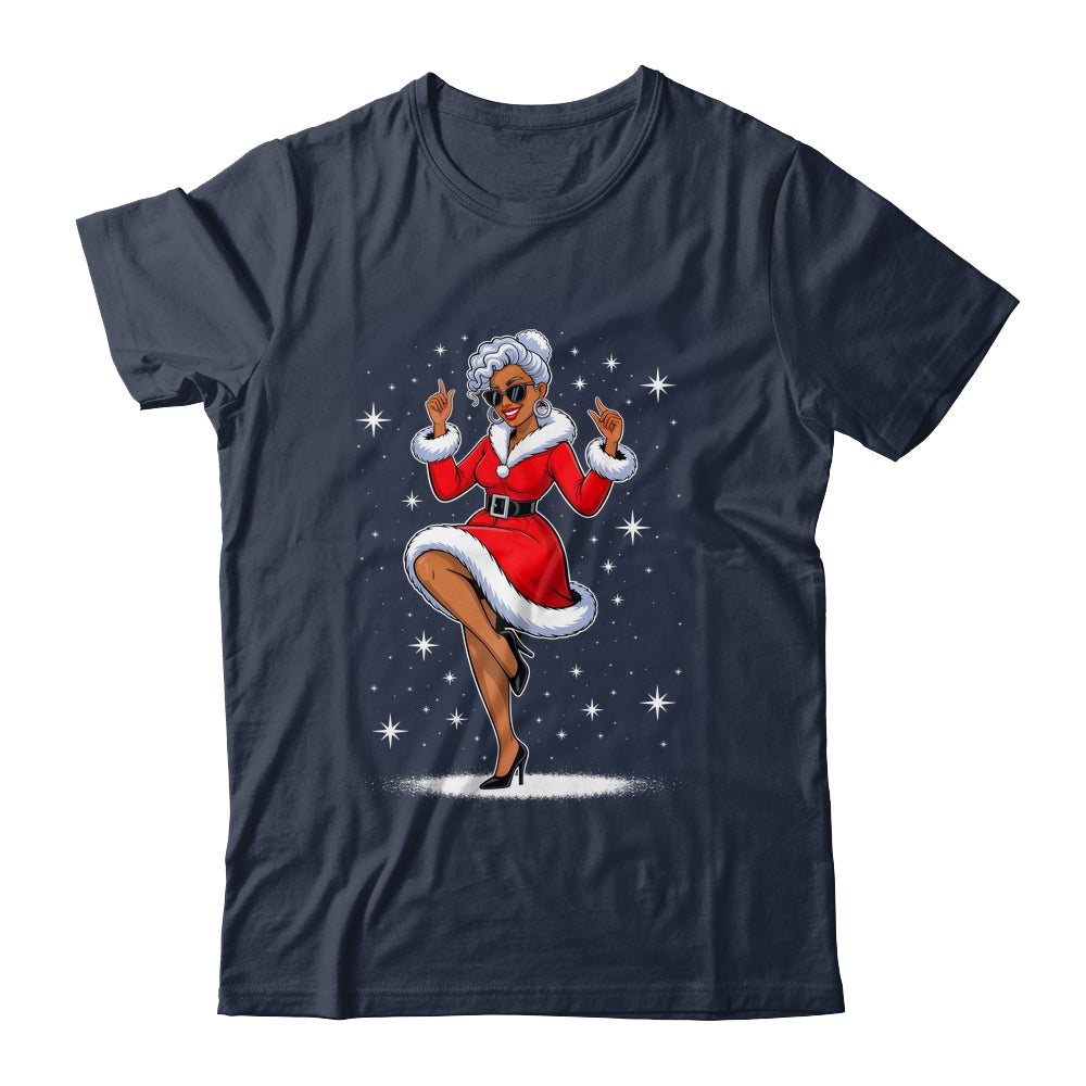 African Santa Wife Dancing African American Christmas Shirt & Sweatshirt | siriusteestore
