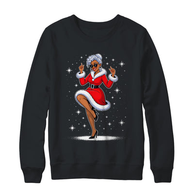 African Santa Wife Dancing African American Christmas Shirt & Sweatshirt | siriusteestore
