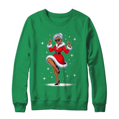African Santa Wife Dancing African American Christmas Shirt & Sweatshirt | siriusteestore