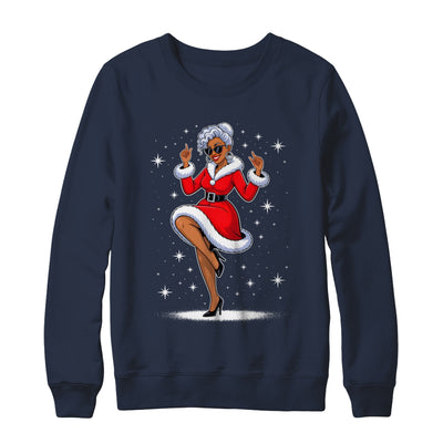 African Santa Wife Dancing African American Christmas Shirt & Sweatshirt | siriusteestore