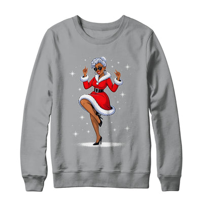African Santa Wife Dancing African American Christmas Shirt & Sweatshirt | siriusteestore