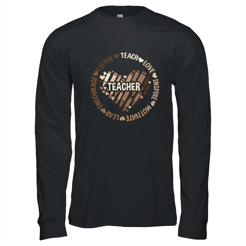 Afro African Black History Month Melanin Teacher Shirt & Hoodie | siriusteestore