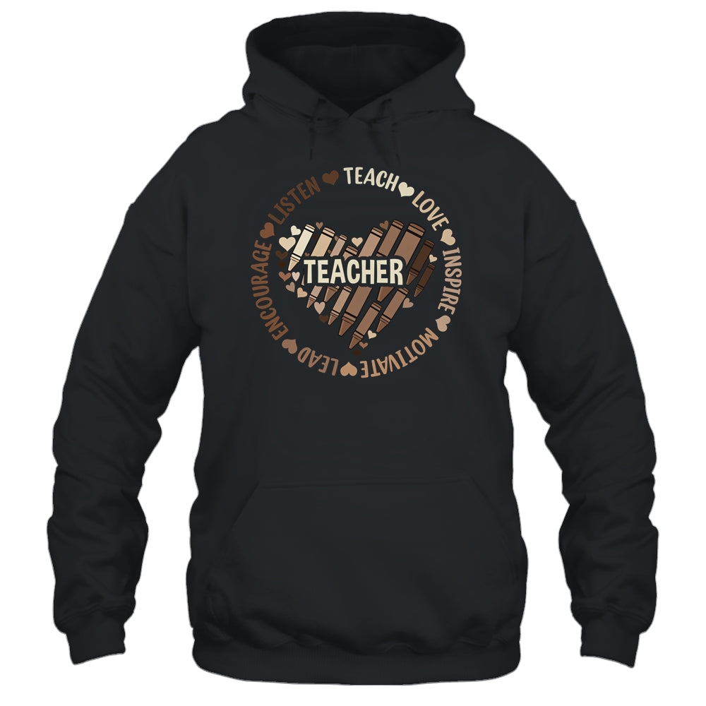 Afro African Black History Month Melanin Teacher Shirt & Hoodie | siriusteestore