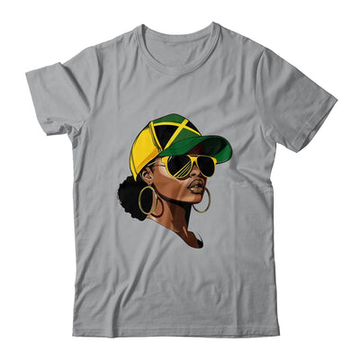 Afro Girl Patriotic Jamaica Flag Jamaica Independence Day Shirt & Tank Top | siriusteestore