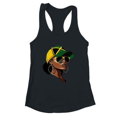 Afro Girl Patriotic Jamaica Flag Jamaica Independence Day Shirt & Tank Top | siriusteestore