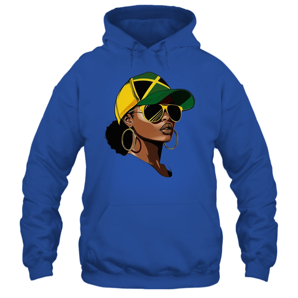 Afro Girl Patriotic Jamaica Flag Jamaica Independence Day Shirt & Tank Top | siriusteestore
