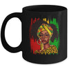 Afro Woman African Melanin Headscarf Nubian Black History Mug | siriusteestore