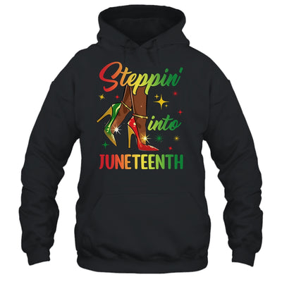 Afro Woman High Heels Black Girl Stepping Into Juneteenth Shirt & Tank Top | siriusteestore