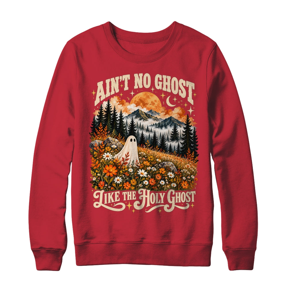 Ain't No Ghost Like The Holy Ghost Floral Forest Halloween Shirt & Sweatshirt | siriusteestore