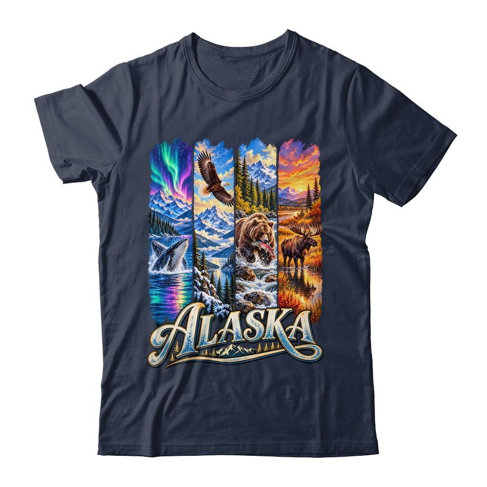 Alaska Adventure Nature Wildlife Bear Hiking Moose Travel Shirt & Hoodie | siriusteestore