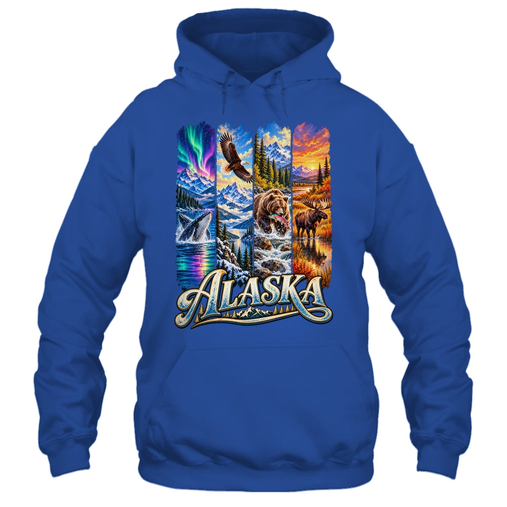 Alaska Adventure Nature Wildlife Bear Hiking Moose Travel Shirt & Hoodie | siriusteestore
