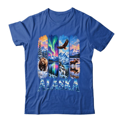 Alaska Bear Moose Eagle Aurora Lake And Mountain Wildlife Shirt & Hoodie | siriusteestore
