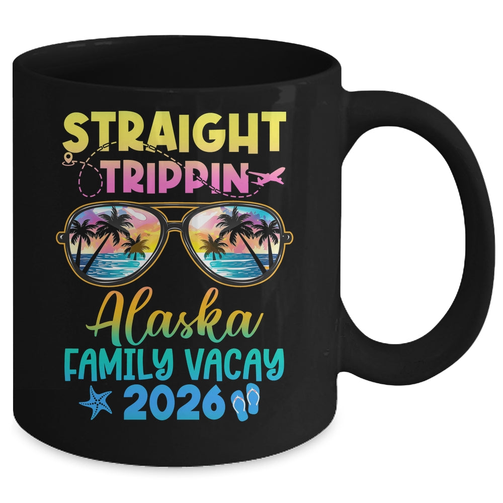 Alaska Family Vacay Vacation 2026 Straight Trippin Mug | siriusteestore