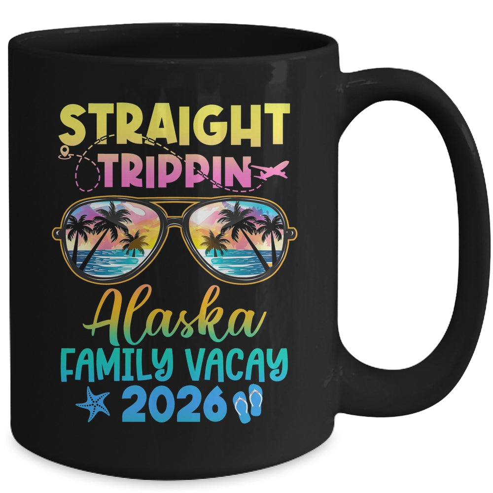 Alaska Family Vacay Vacation 2026 Straight Trippin Mug | siriusteestore