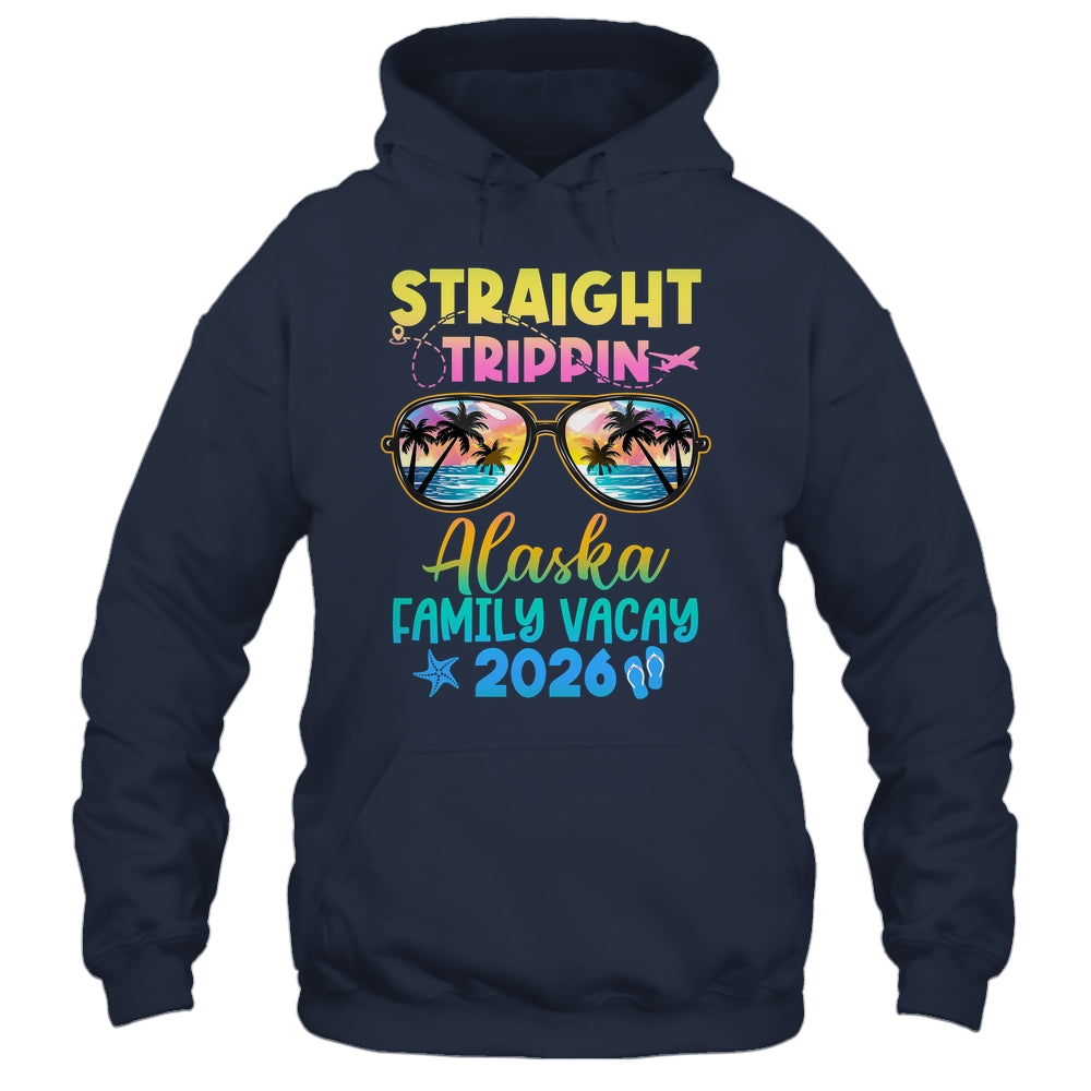 Alaska Family Vacay Vacation 2026 Straight Trippin Shirt & Tank Top | siriusteestore