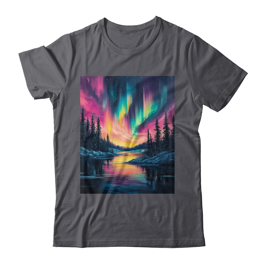 Alaska Landscape Aurora Borealis Northern Lights Vacation Shirt & Hoodie | siriusteestore