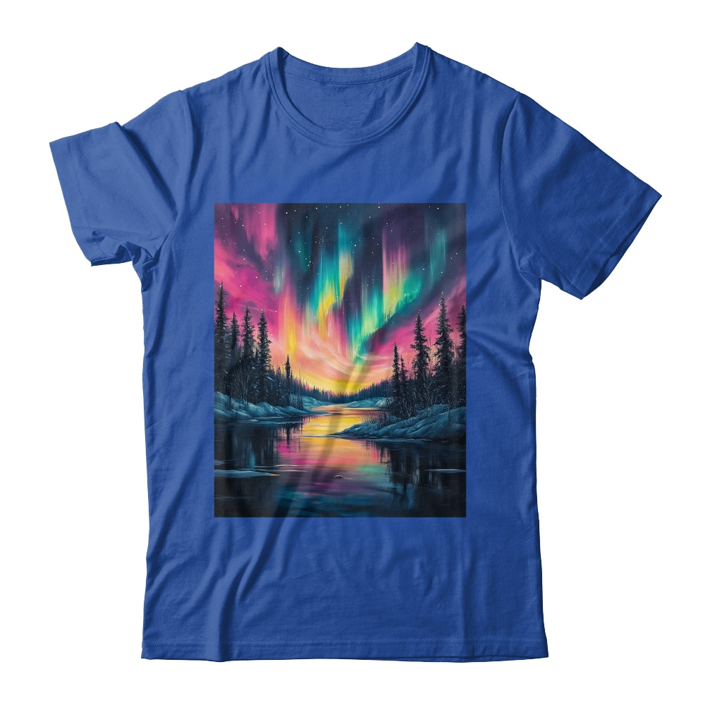 Alaska Landscape Aurora Borealis Northern Lights Vacation Shirt & Hoodie | siriusteestore