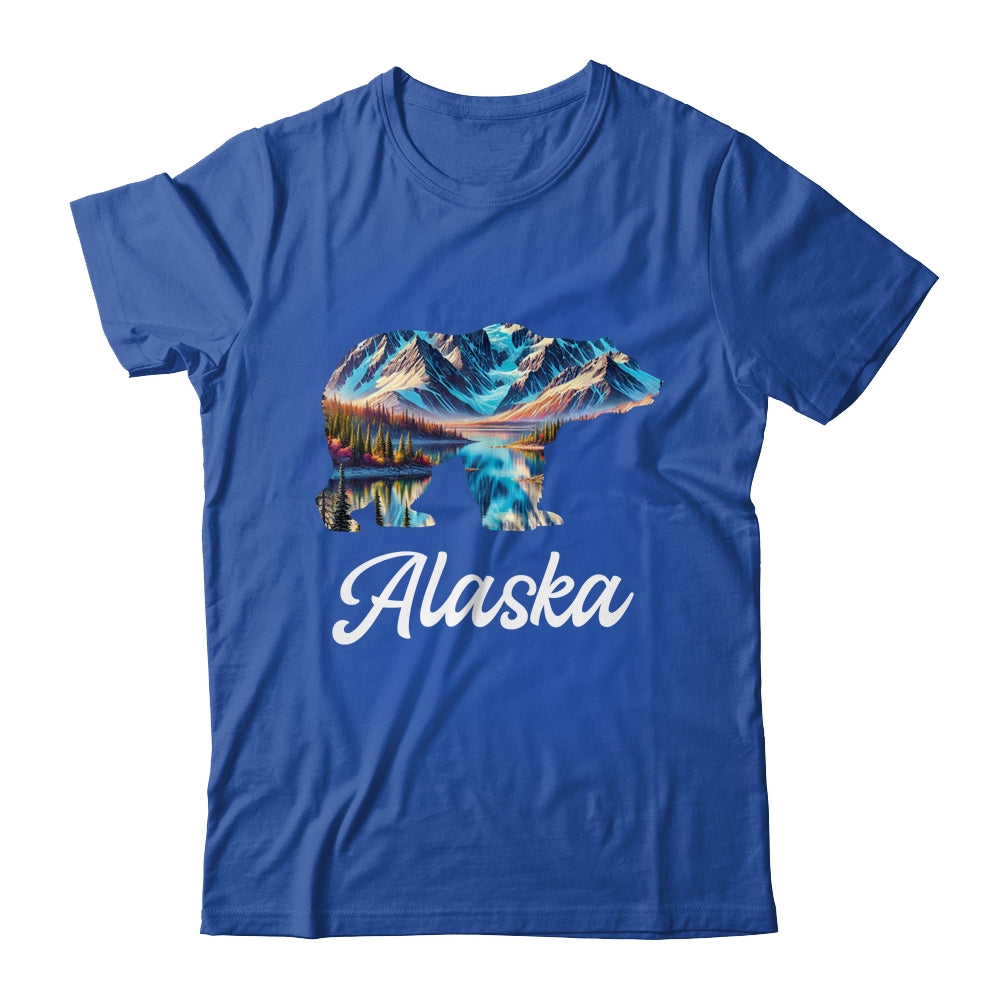 Alaska Mountains Bear Alaskan Lover Souvenir Vacation Trip Shirt & Hoodie | siriusteestore