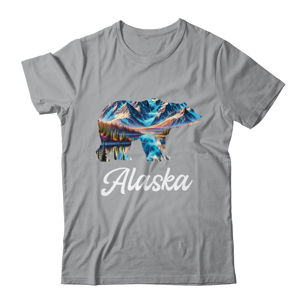 Alaska Mountains Bear Alaskan Lover Souvenir Vacation Trip Shirt & Hoodie | siriusteestore