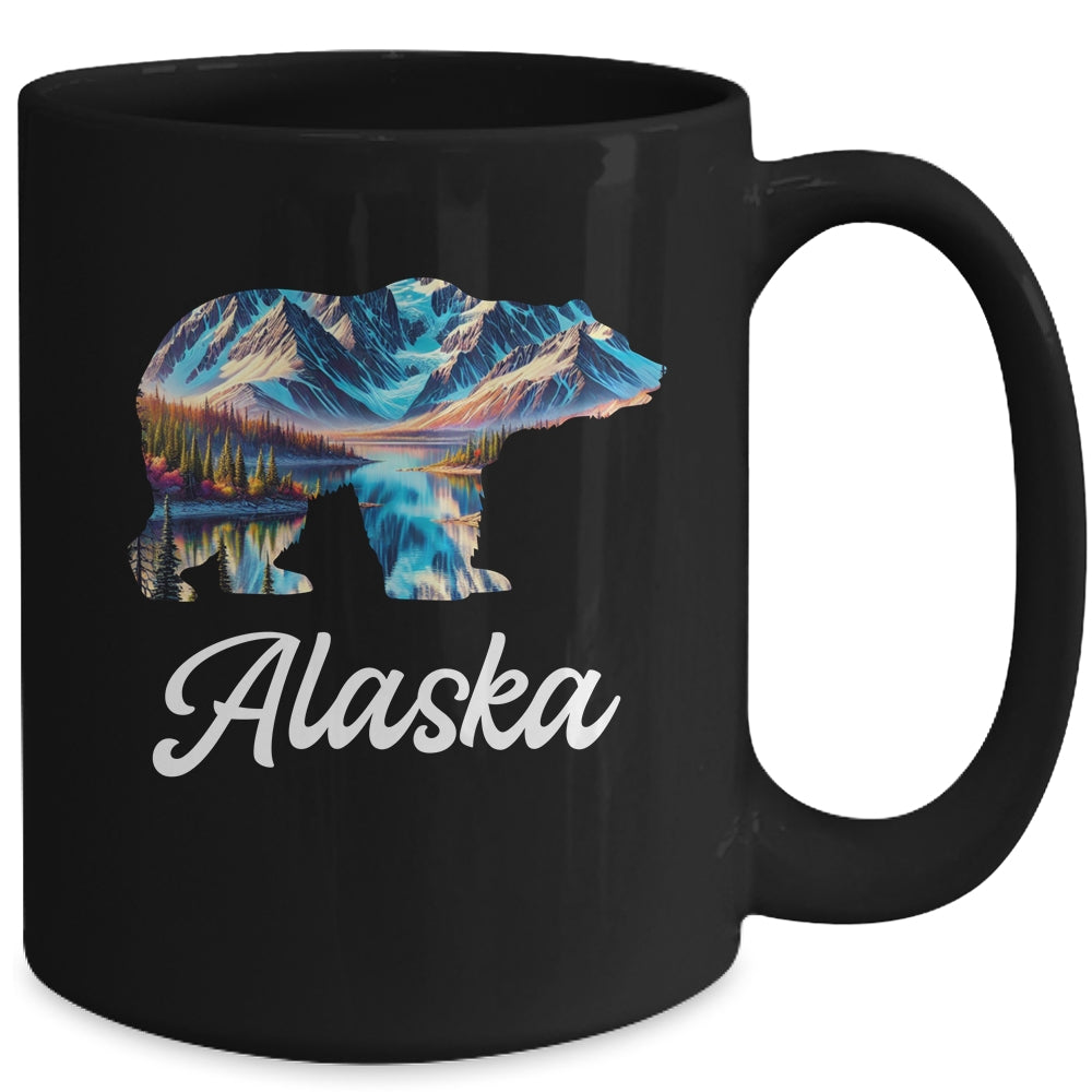 Alaska Mountains Bear Alaskan Lover Souvenir Vacation Trip Mug | siriusteestore