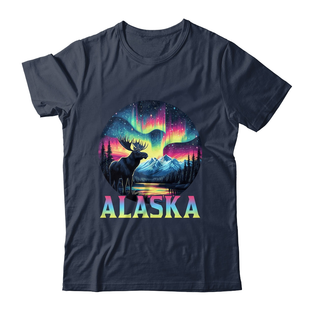 Alaska Northern Lights Aurora Viewing Alaska Vacation Moose Shirt & Hoodie | siriusteestore
