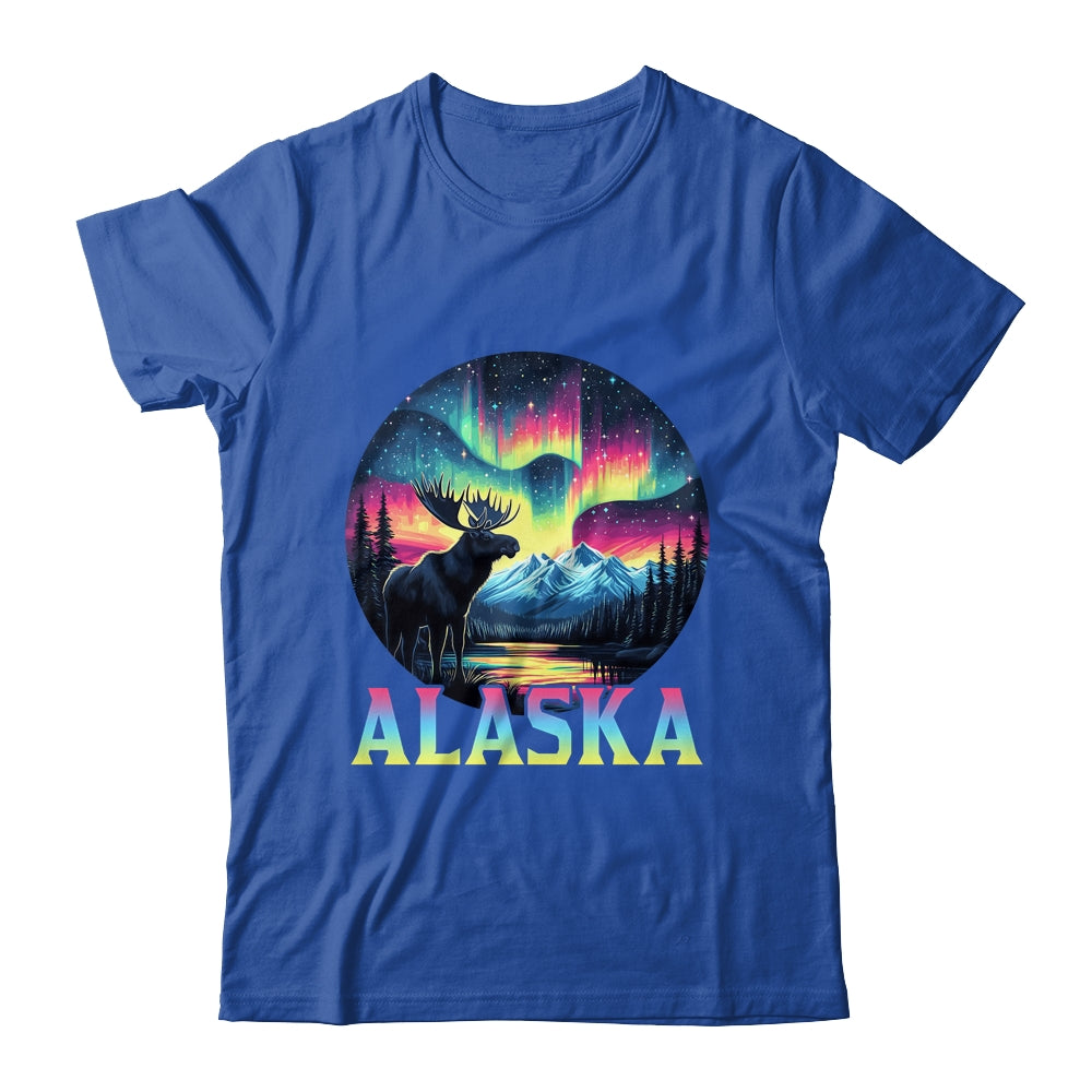 Alaska Northern Lights Aurora Viewing Alaska Vacation Moose Shirt & Hoodie | siriusteestore