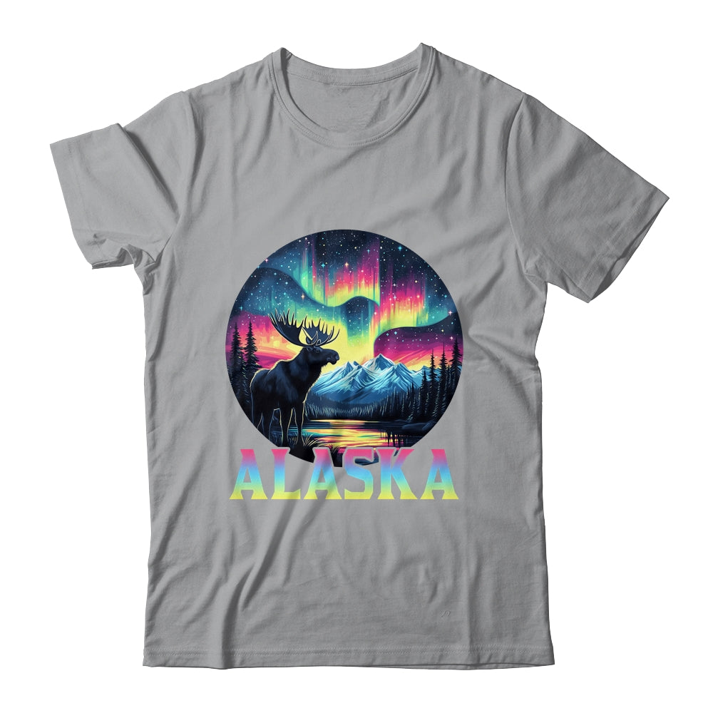 Alaska Northern Lights Aurora Viewing Alaska Vacation Moose Shirt & Hoodie | siriusteestore