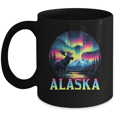 Alaska Northern Lights Aurora Viewing Alaska Vacation Moose Mug | siriusteestore