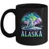 Alaska Northern Lights Aurora Viewing Bear Vacation Trip Mug | siriusteestore