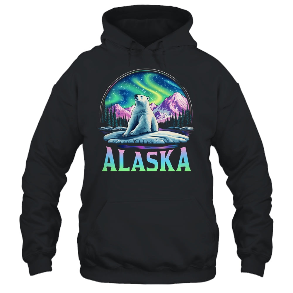 Alaska Northern Lights Aurora Viewing Bear Vacation Trip Shirt & Hoodie | siriusteestore