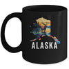Alaskan Moose Animal Alaska Map Souvenirs Vacation Vintage Mug | siriusteestore
