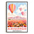 Albuquerque Print Travel Poster New Mexico Southwest Balloons Mountains Souvenir Wall Art Landscape Watercolor For Home Room Living Room Bedroom Decor Unframed | siriusteestore