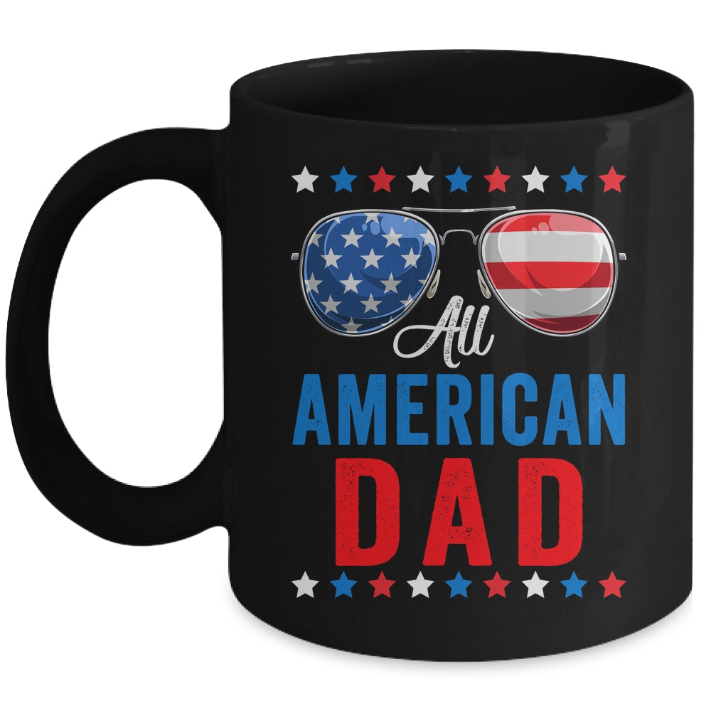 All American Dad 4th Of July Memorial Day Matching Mug | siriusteestore