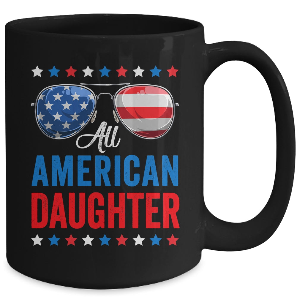 All American Daughter 4th Of July Memorial Day Matching Mug | siriusteestore
