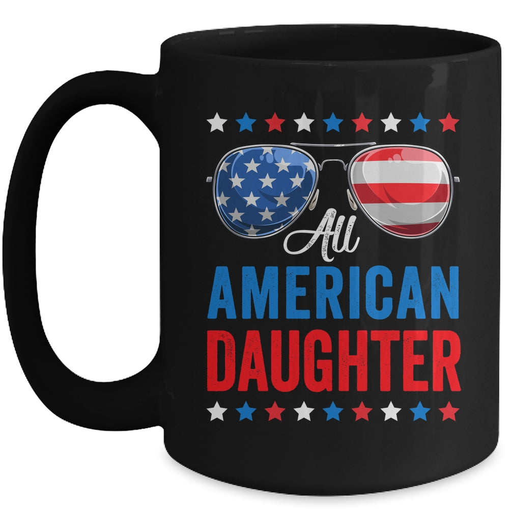 All American Daughter 4th Of July Memorial Day Matching Mug | siriusteestore