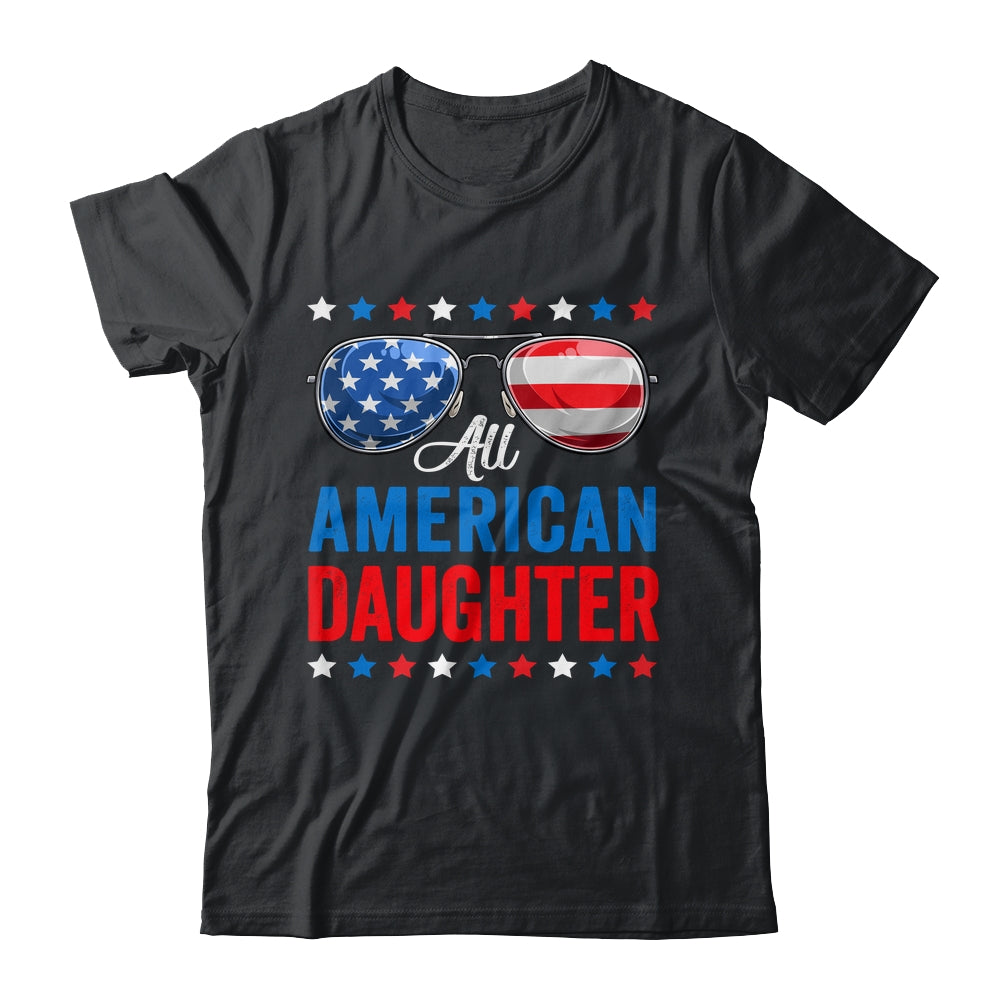 All American Daughter 4th Of July Memorial Day Matching Shirt & Hoodie | siriusteestore