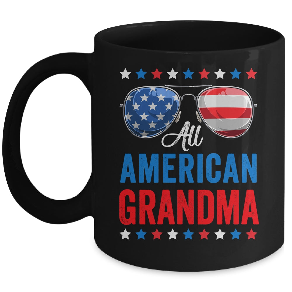 All American Grandma 4th Of July Memorial Day Matching Mug | siriusteestore