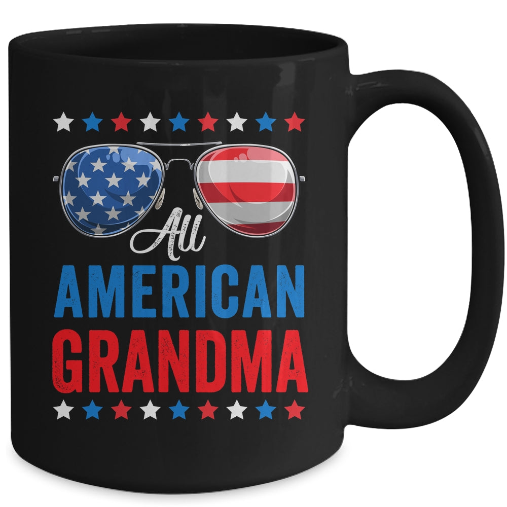 All American Grandma 4th Of July Memorial Day Matching Mug | siriusteestore