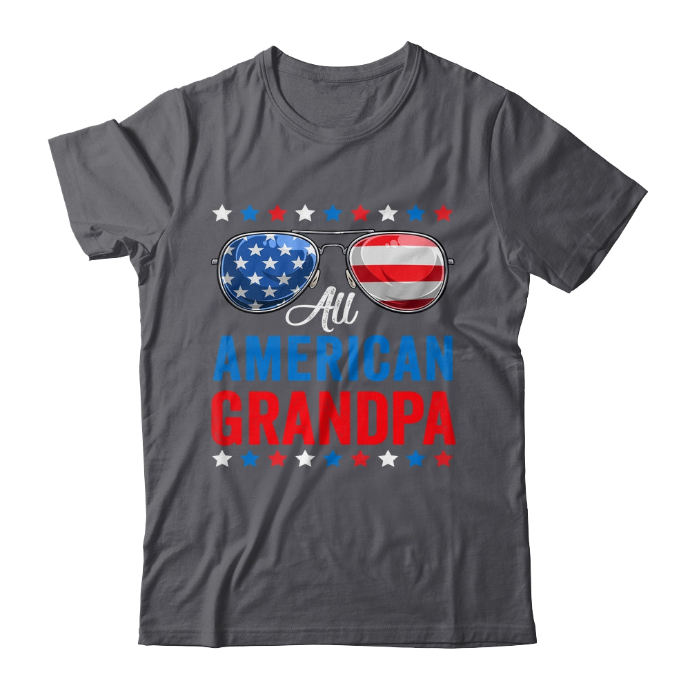 All American Grandpa 4th Of July Memorial Day Matching Shirt & Hoodie | siriusteestore