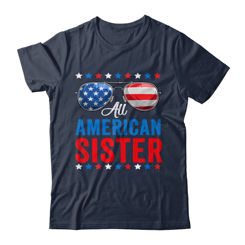 All American Sister 4th Of July Memorial Day Matching Shirt & Hoodie | siriusteestore