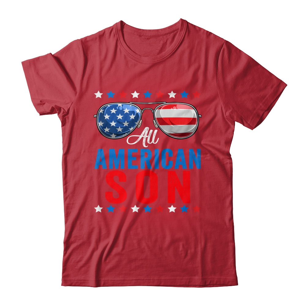 All American Son 4th Of July Memorial Day Matching Shirt & Hoodie | siriusteestore