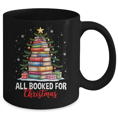 All Booked For Christmas Coquette Books Teacher Xmas Tree Mug | siriusteestore